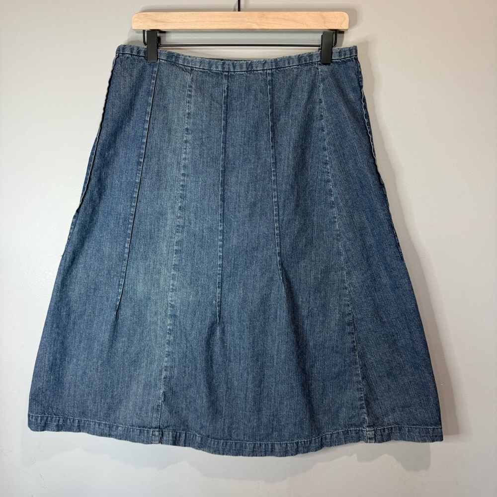 Sundance Blue A-Line Denim Skirt Size 12